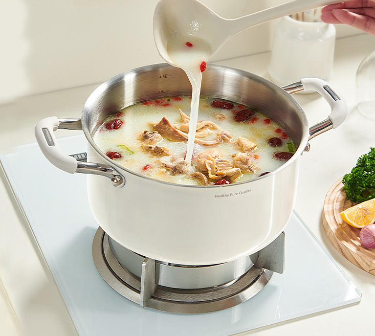 Ceramic and stainless steel soup pot N3 - Image 5