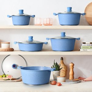 Marble soup pot set (10 pieces) M3